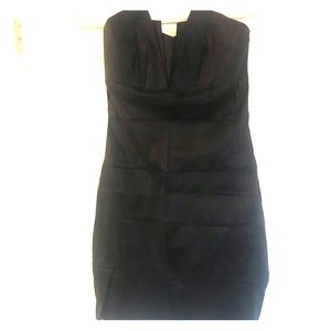 NWT Black bodycon mini strapless dress-sz 4